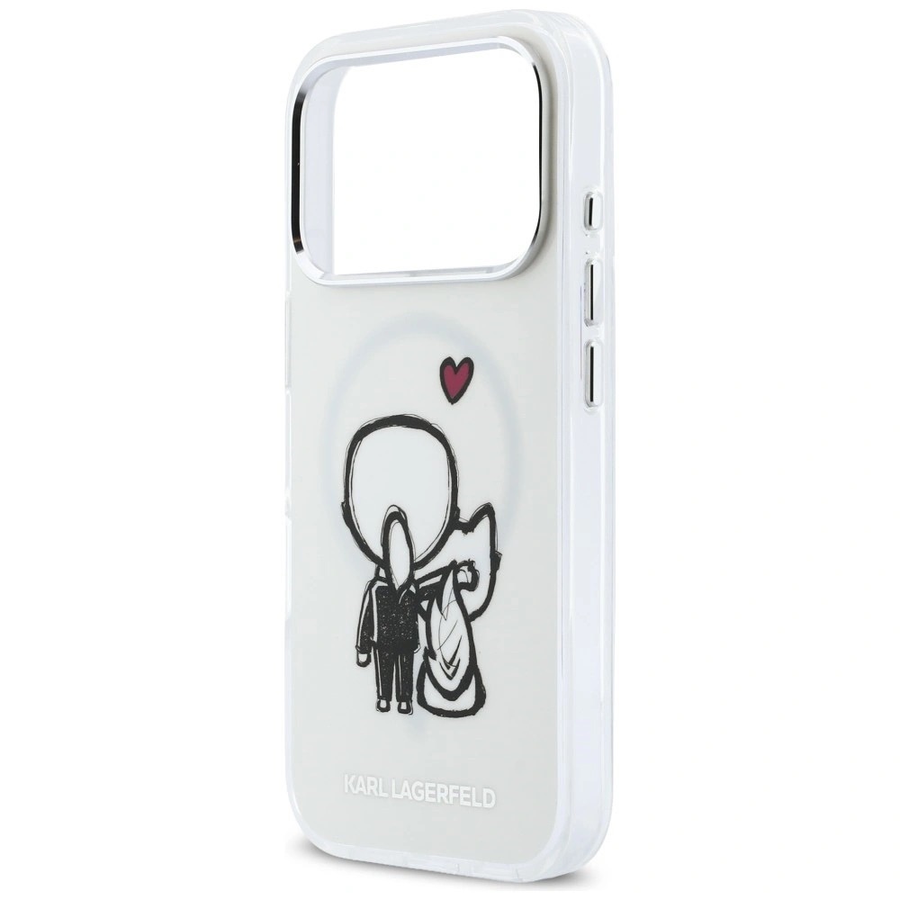 Zdjęcie do “Karl Lagerfeld Karl Choupette Back MS przezroczysty - etui iPhone 17 Pro Max”.