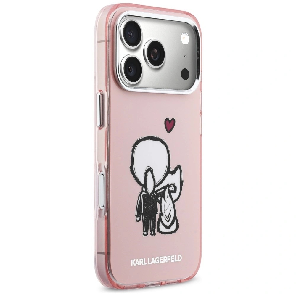 Zdjęcie do “Karl Lagerfeld Karl Choupette Back MS różowy - etui iPhone 17 Pro Max”.