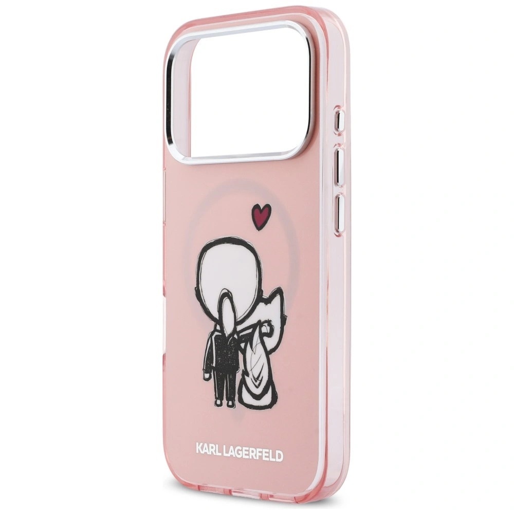 Zdjęcie do “Karl Lagerfeld Karl Choupette Back MS różowy - etui iPhone 17 Pro Max”.
