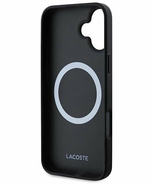 Zdjęcie do “Lacoste Monogram Vintage Logo MS granatowy - etui iPhone 16”.