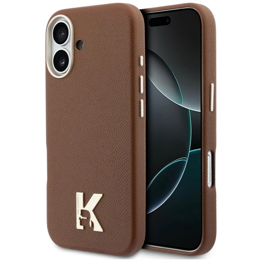 Zdjęcie do “Karl Lagerfeld Karl Head Logo MS brązowy - etui iPhone 17”.