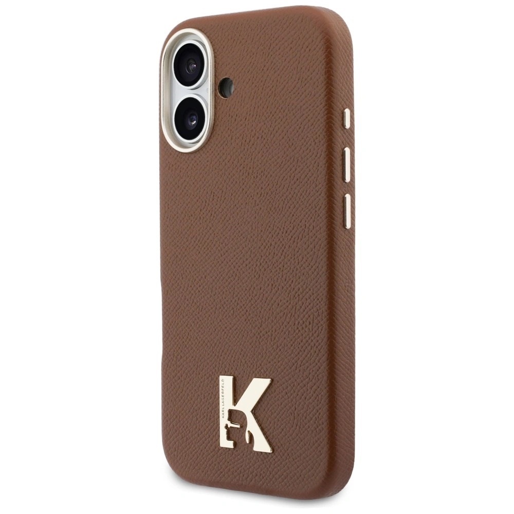 Zdjęcie do “Karl Lagerfeld Karl Head Logo MS brązowy - etui iPhone 17”.