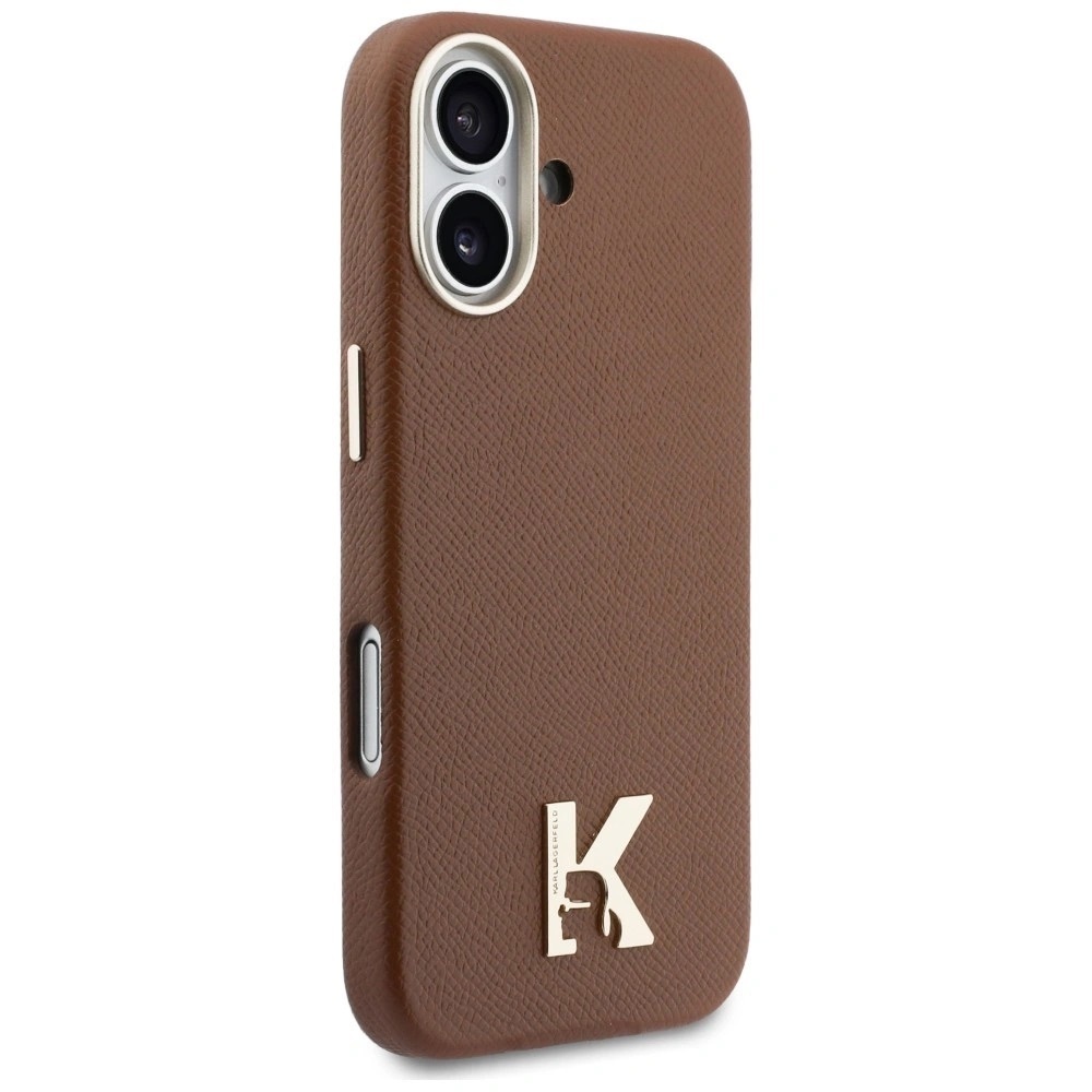 Zdjęcie do “Karl Lagerfeld Karl Head Logo MS brązowy - etui iPhone 17”.