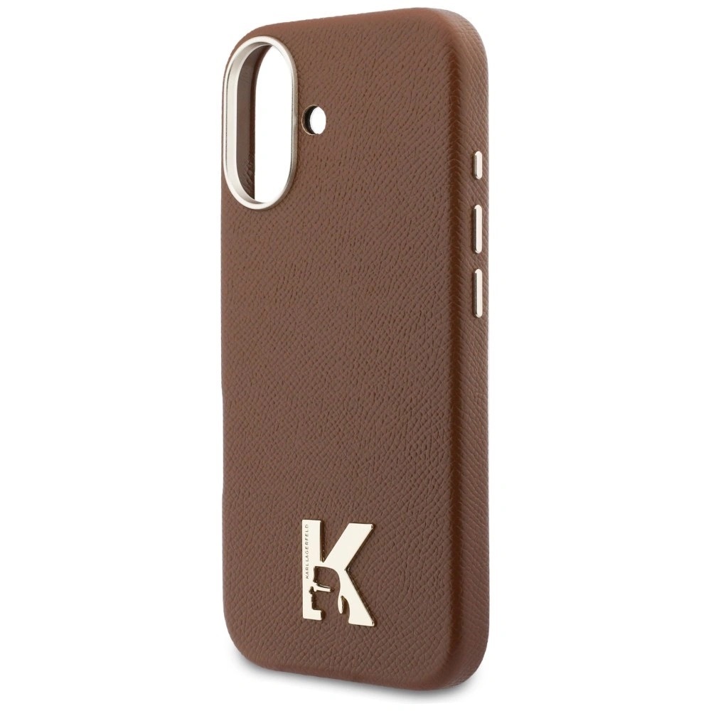 Zdjęcie do “Karl Lagerfeld Karl Head Logo MS brązowy - etui iPhone 17”.