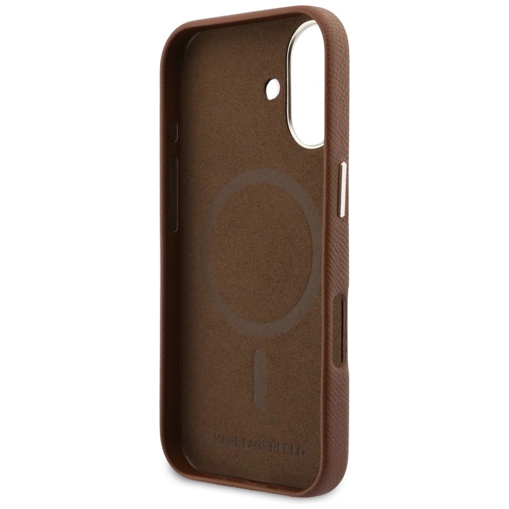 Zdjęcie do “Karl Lagerfeld Karl Head Logo MS brązowy - etui iPhone 17”.