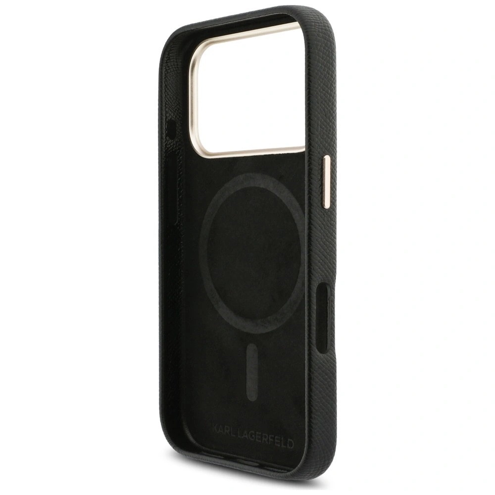 Zdjęcie do “Karl Lagerfeld Karl Head Logo MS czarny - etui iPhone 17 Pro Max”.