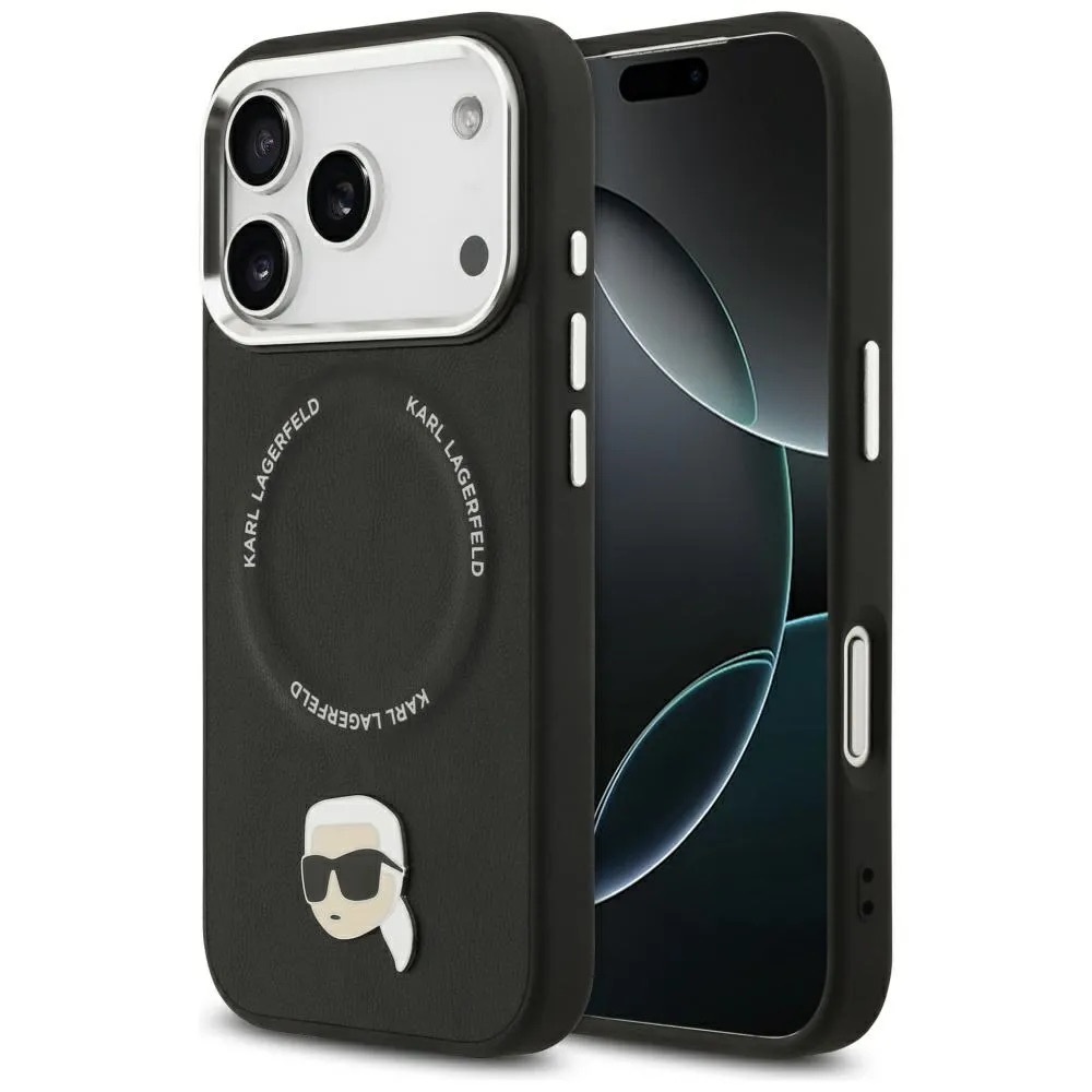 Zdjęcie do “Karl Lagerfeld Karl Pin MS czarny - etui iPhone 17 Pro”.