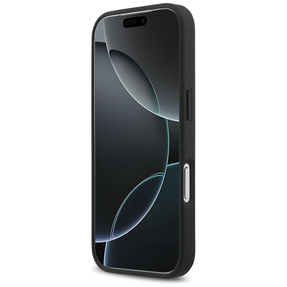 Zdjęcie do “Mercedes Plain Smooth Leather MS czarny - etui iPhone 17 Pro”.