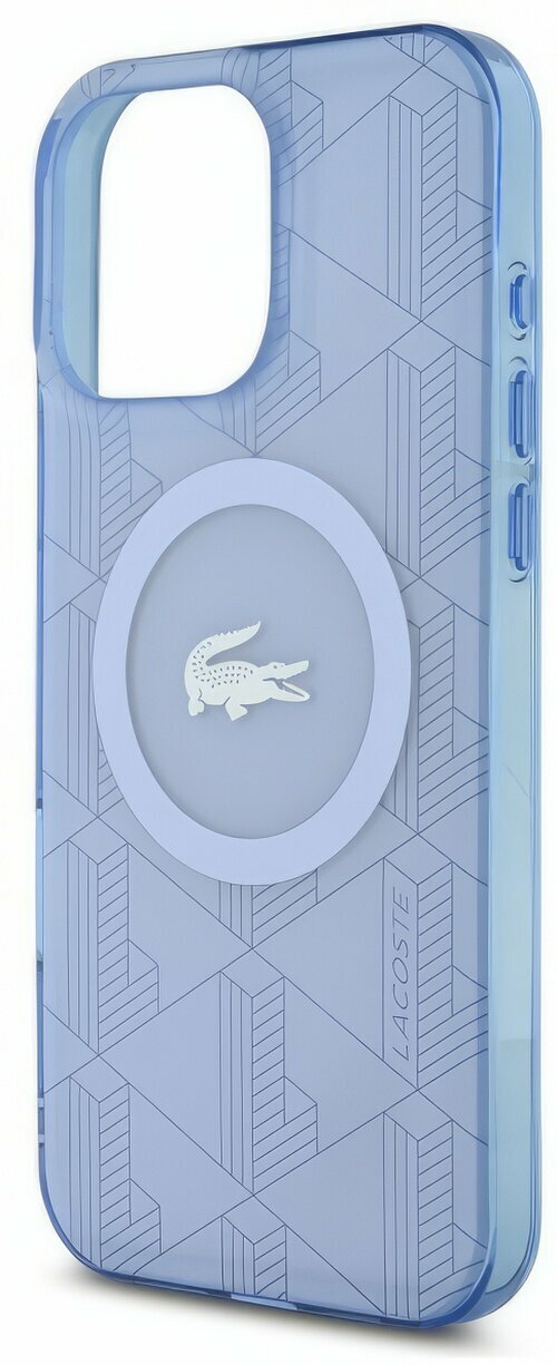 Zdjęcie do “Lacoste IML Blend Monogram MS jasno niebieski - etui iPhone 16 Pro”.
