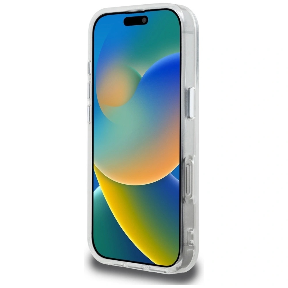 Zdjęcie do “Karl Lagerfeld IML Aquarelle Karl Choupette Logo biały - etui iPhone 16”.