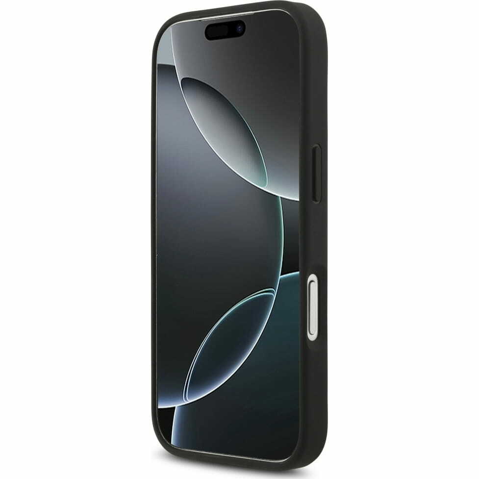 Zdjęcie do “Guess 4G Strap Triangle Logo MS czarny - etui iPhone 17 Pro”.