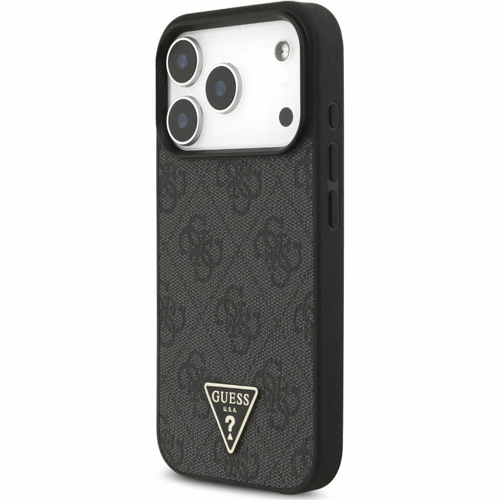 Zdjęcie do “Guess 4G Strap Triangle Logo MS czarny - etui iPhone 17 Pro”.