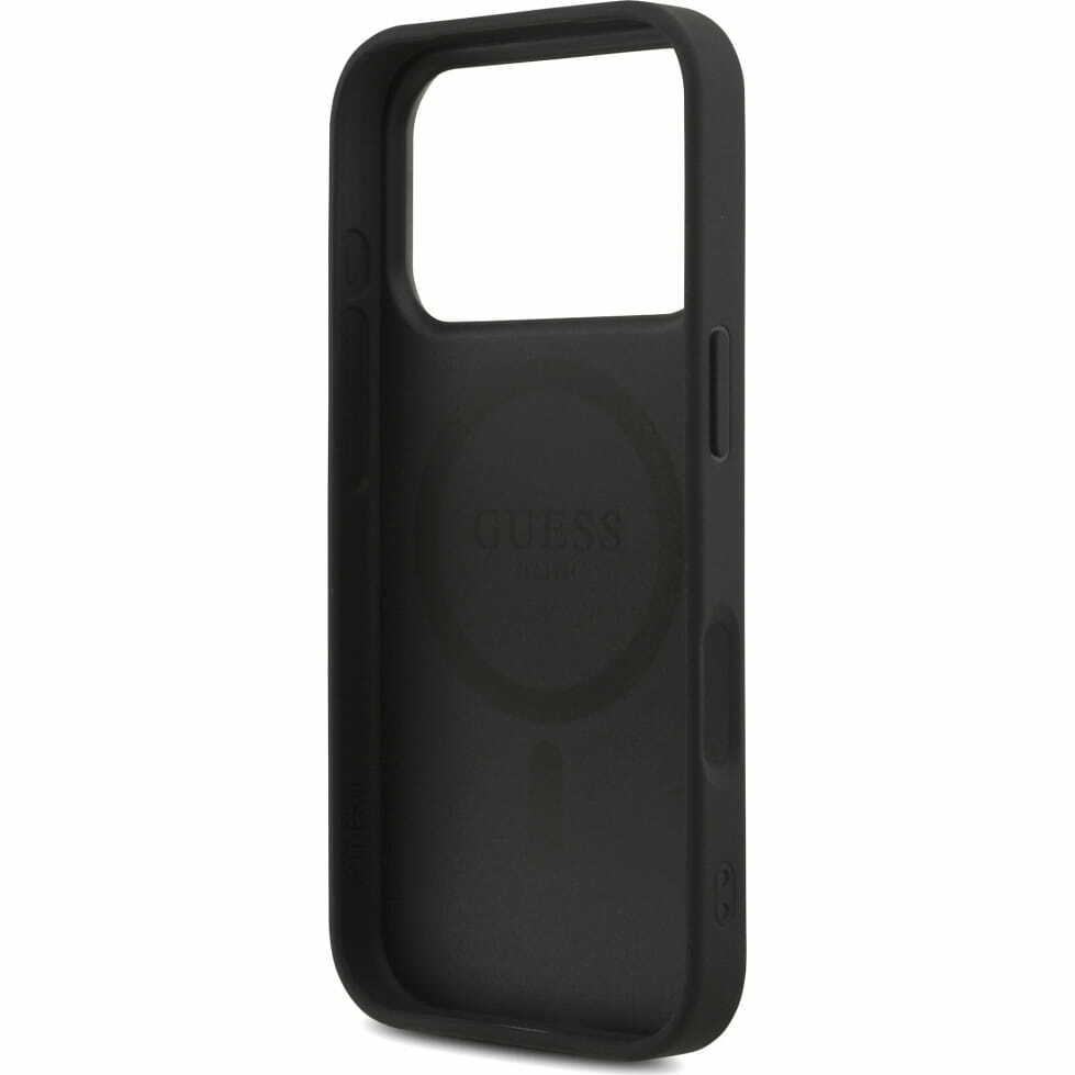 Zdjęcie do “Guess 4G Strap Triangle Logo MS czarny - etui iPhone 17 Pro”.