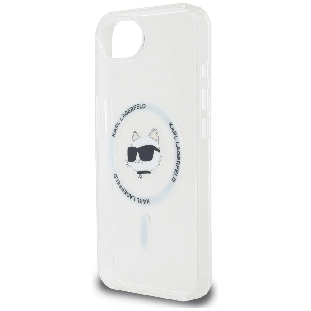 Zdjęcie do “Karl Lagerfeld IML Metal Choupette Head MS biały - etui iPhone 16e / 17e”.
