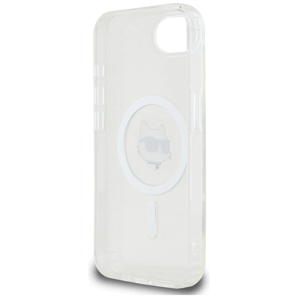 Zdjęcie do “Karl Lagerfeld IML Metal Choupette Head MS biały - etui iPhone 16e / 17e”.