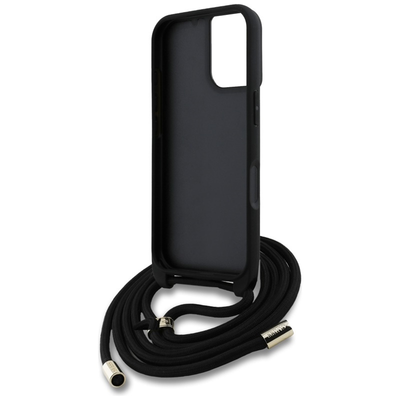 Zdjęcie do “Guess 4G Big Logo Cord Stap Crossbody brązowy - etui iPhone 16 Plus”.