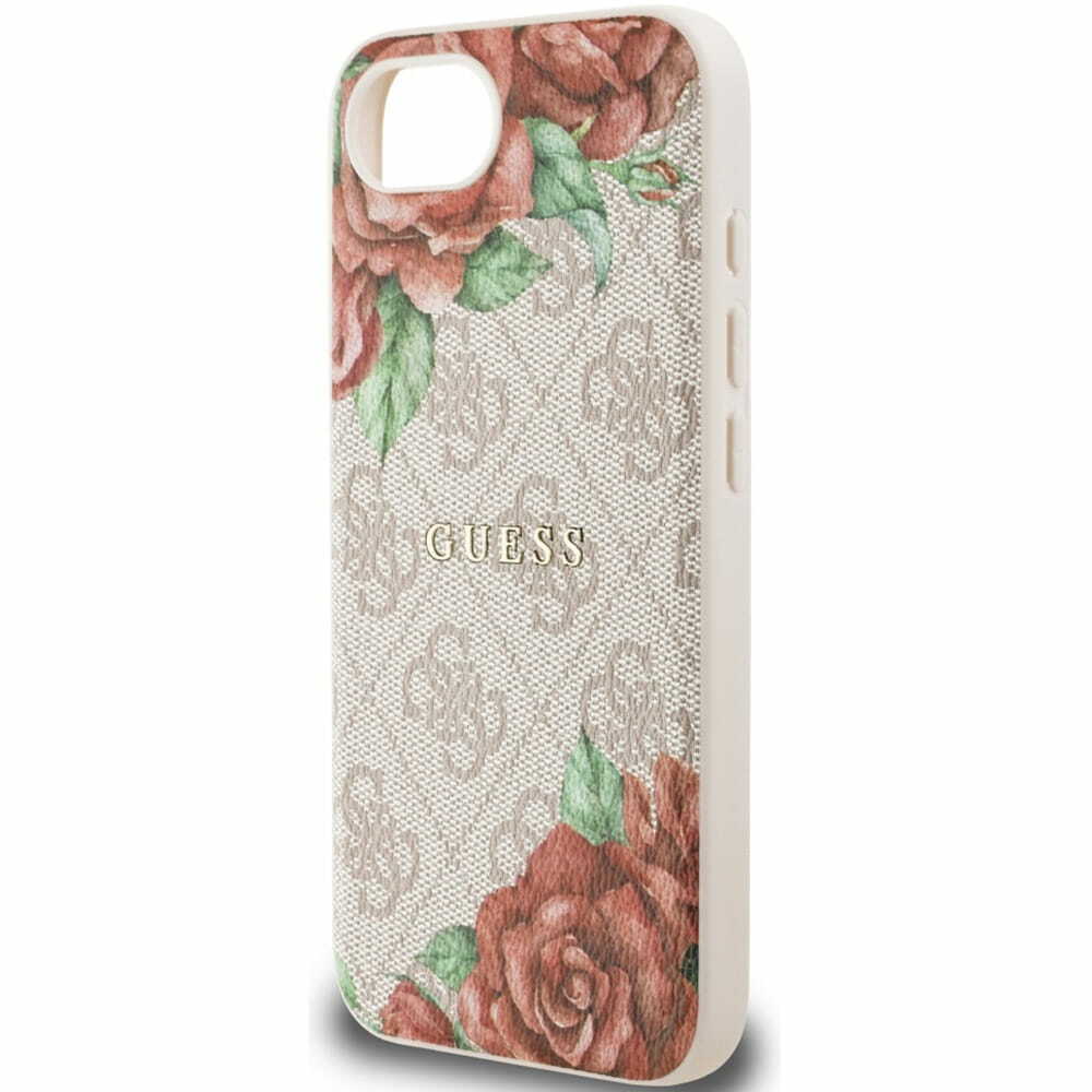 Zdjęcie do “Guess 4G Flowers Print MS różowy - etui iPhone 16e / 17e”.