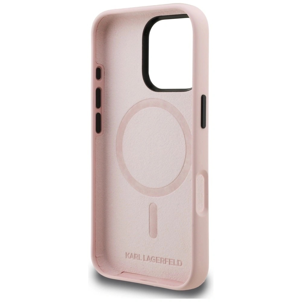 Zdjęcie do “Karl Lagerfeld Silicone Karl Sketch MS różowy - etui iPhone 16 Pro Max”.