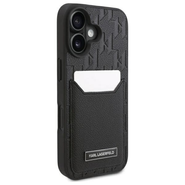 Zdjęcie do “Karl Lagerfeld Cardslots Monogram czarny - etui iPhone 16”.