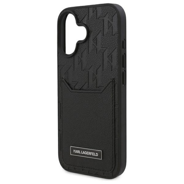 Zdjęcie do “Karl Lagerfeld Cardslots Monogram czarny - etui iPhone 16”.