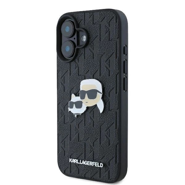 Zdjęcie do “Karl Lagerfeld Monogram KarlChaoupette Head Pin czarny - etui iPhone 16”.