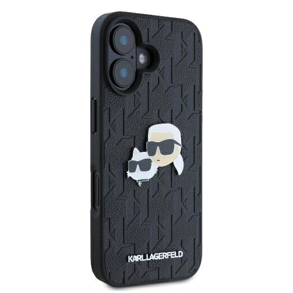 Zdjęcie do “Karl Lagerfeld Monogram KarlChaoupette Head Pin czarny - etui iPhone 16”.