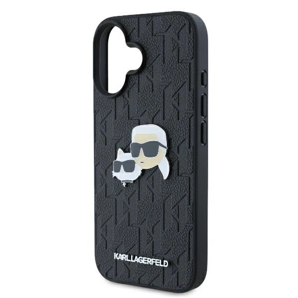 Zdjęcie do “Karl Lagerfeld Monogram KarlChaoupette Head Pin czarny - etui iPhone 16”.