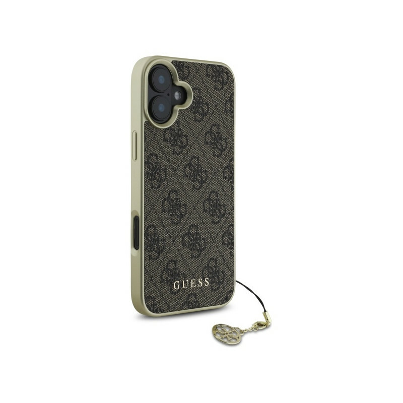Zdjęcie do “Guess 4G Charms Collection brązowy - etui iPhone 16”.