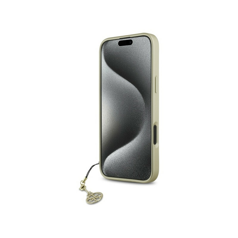 Zdjęcie do “Guess 4G Charms Collection brązowy - etui iPhone 16”.