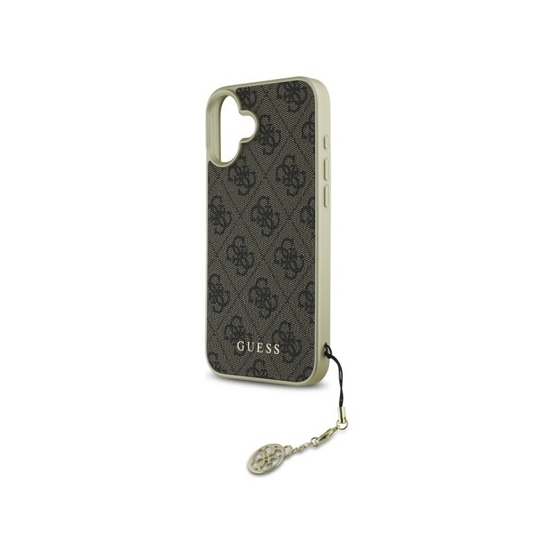 Zdjęcie do “Guess 4G Charms Collection brązowy - etui iPhone 16”.