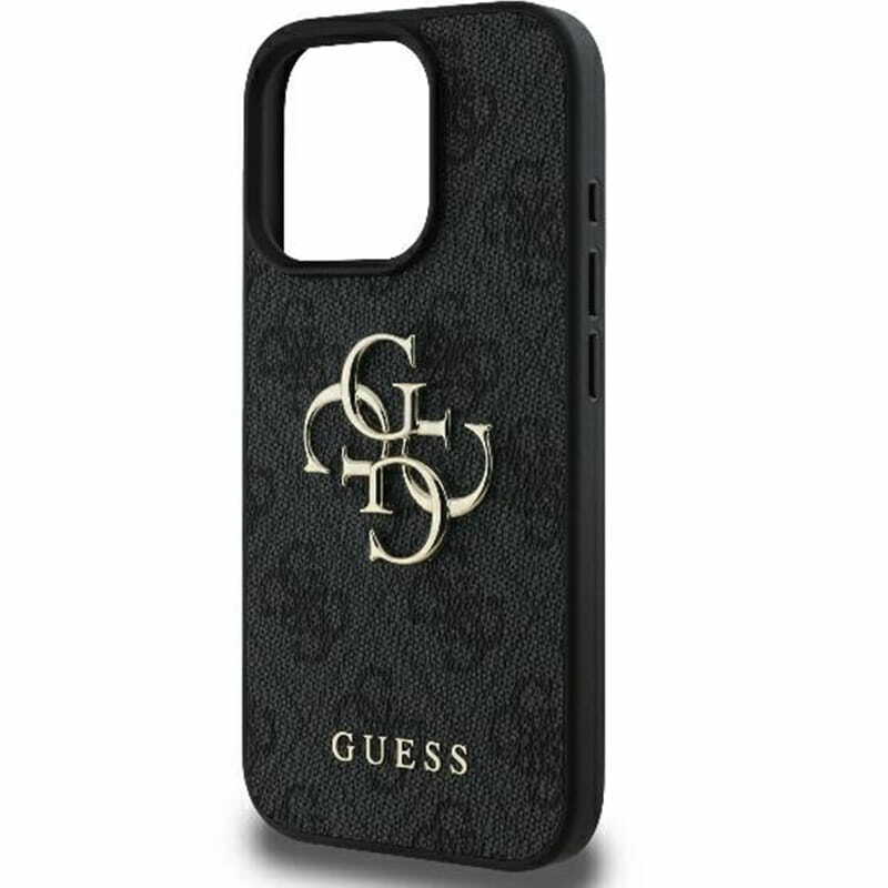 Zdjęcie do “Guess 4G Big Logo czarny - etui iPhone 16 Pro Max”.