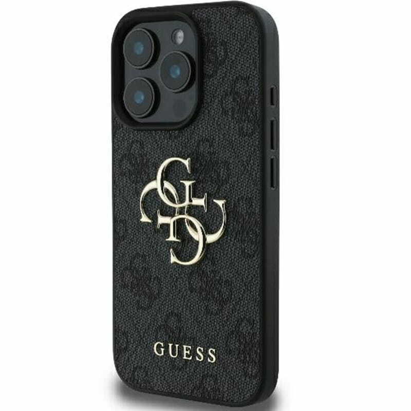 Zdjęcie do “Guess 4G Big Logo czarny - etui iPhone 16 Pro Max”.