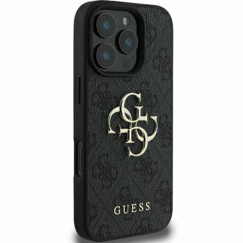 Zdjęcie do “Guess 4G Big Logo czarny - etui iPhone 16 Pro Max”.
