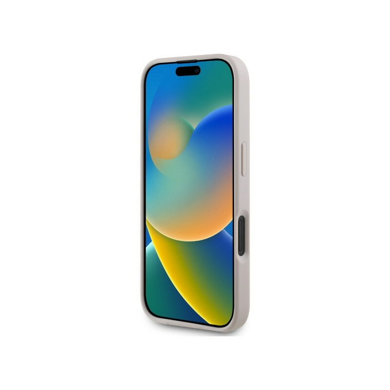 Zdjęcie do “Guess 4G Ring Classic Logo MS różowy - etui iPhone 16”.