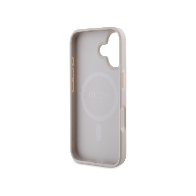 Zdjęcie do “Guess 4G Ring Classic Logo MS różowy - etui iPhone 16”.