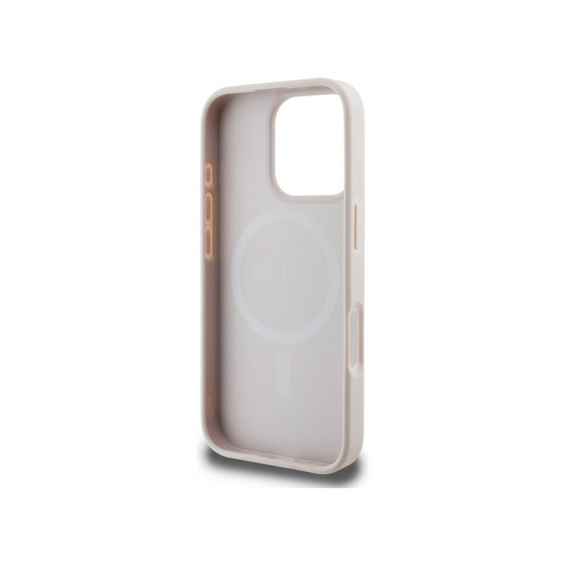 Zdjęcie do “Guess 4G Ring Classic Logo MS różowy - etui iPhone 16 Pro Max”.