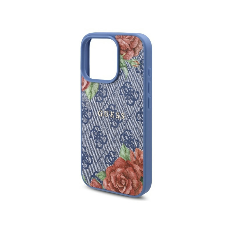Zdjęcie do “Guess 4G Flowers Print MS niebieski - etui iPhone 16 Pro Max”.