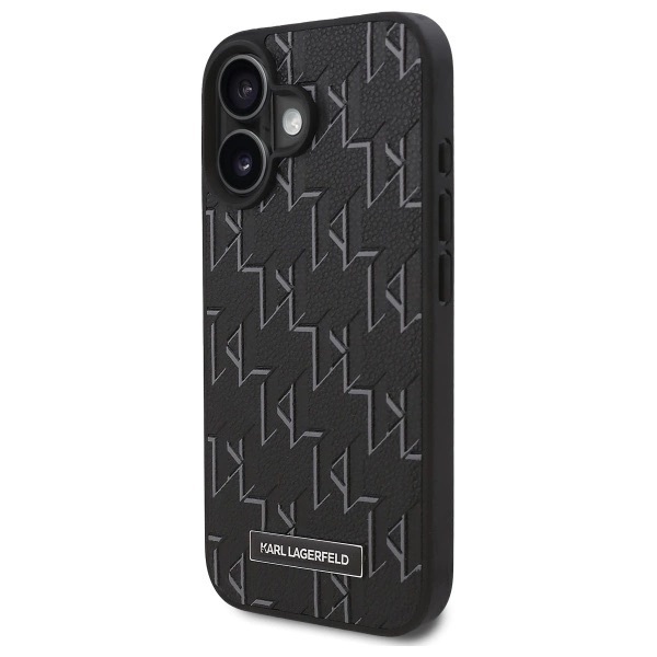Zdjęcie do “Karl Lagerfeld Hot Stamp MS czarny - etui iPhone 16 Plus”.