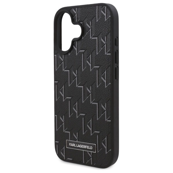 Zdjęcie do “Karl Lagerfeld Hot Stamp MS czarny - etui iPhone 16 Plus”.