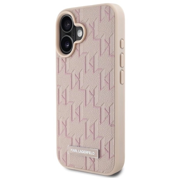 Zdjęcie do “Karl Lagerfeld Hot Stamp MS różowy - etui iPhone 16”.
