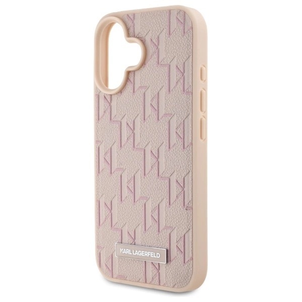Zdjęcie do “Karl Lagerfeld Hot Stamp MS różowy - etui iPhone 16”.