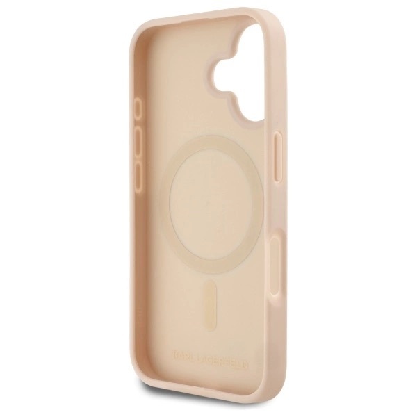 Zdjęcie do “Karl Lagerfeld Hot Stamp MS różowy - etui iPhone 16”.