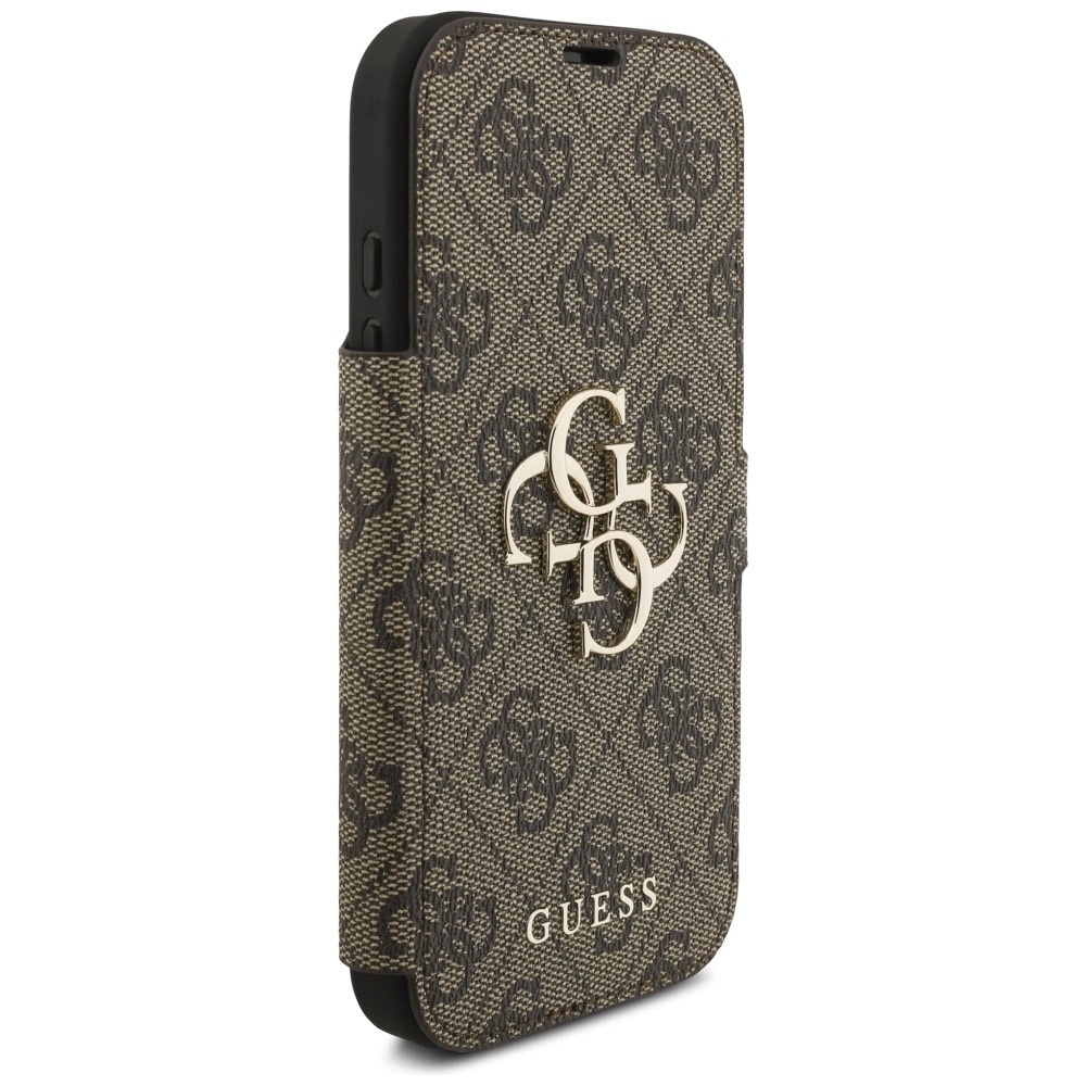 Zdjęcie do “Guess Book 4G Metal Logo brązowy - etui iPhone 17 Pro”.