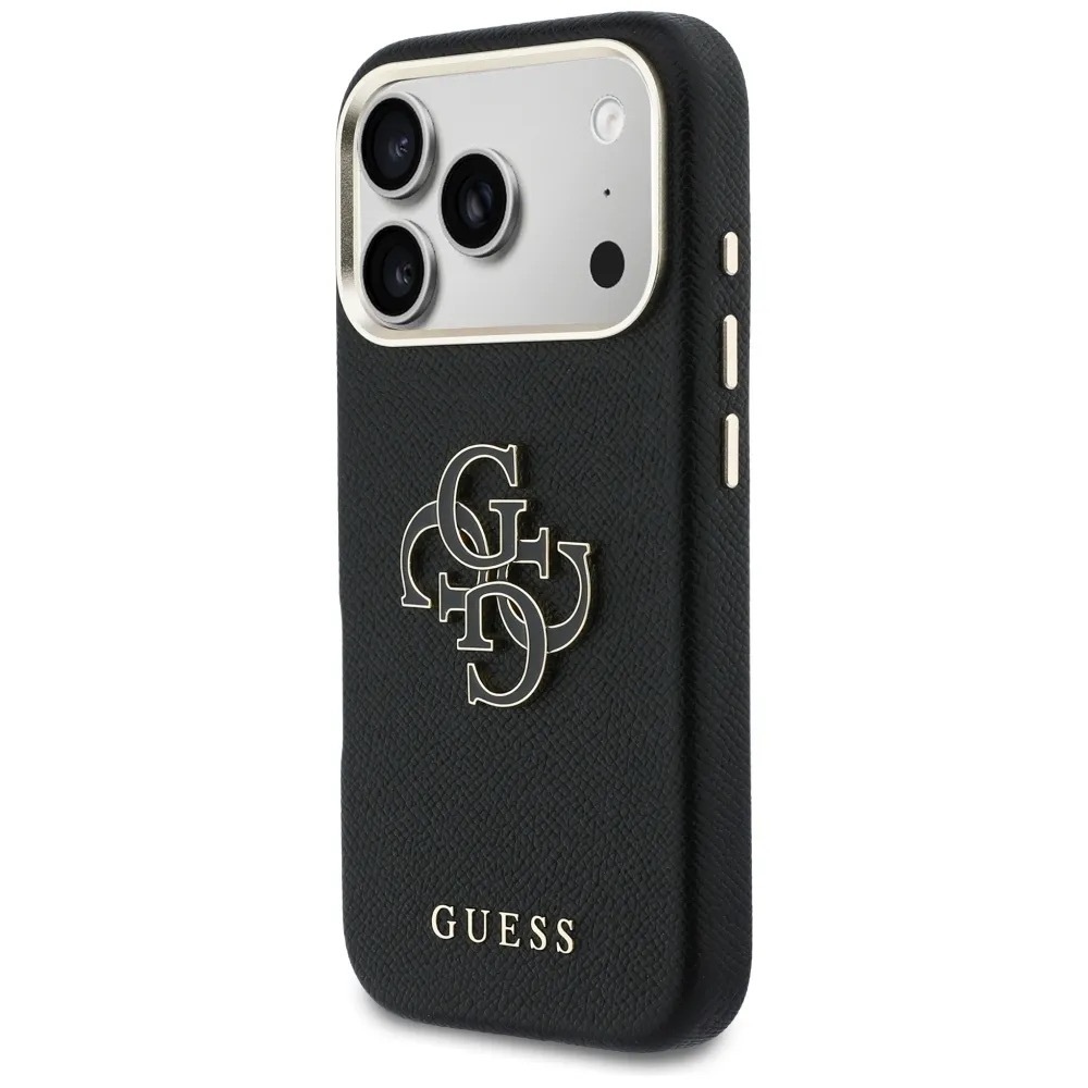 Zdjęcie do “Guess FW Resin Logo czarny - etui iPhone 17 Pro Max”.