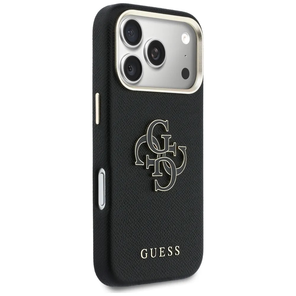 Zdjęcie do “Guess FW Resin Logo czarny - etui iPhone 17 Pro Max”.