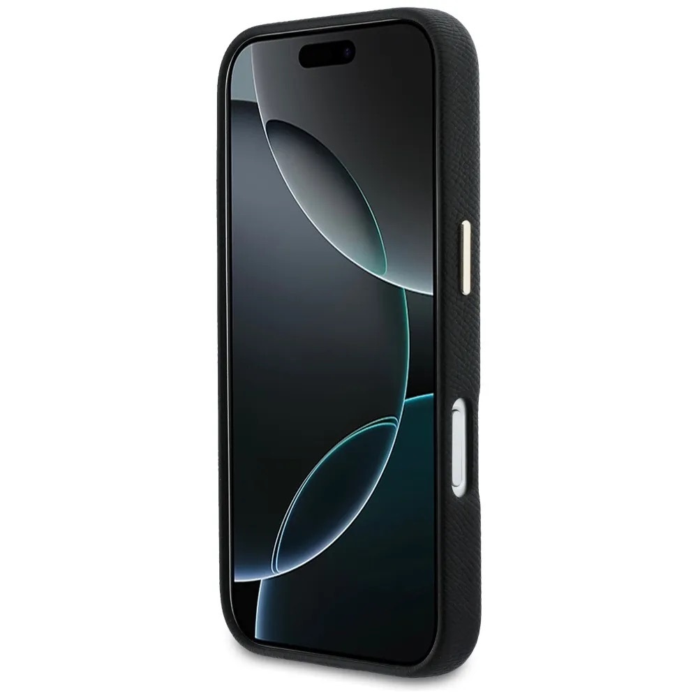 Zdjęcie do “Guess FW Resin Logo czarny - etui iPhone 17 Pro Max”.