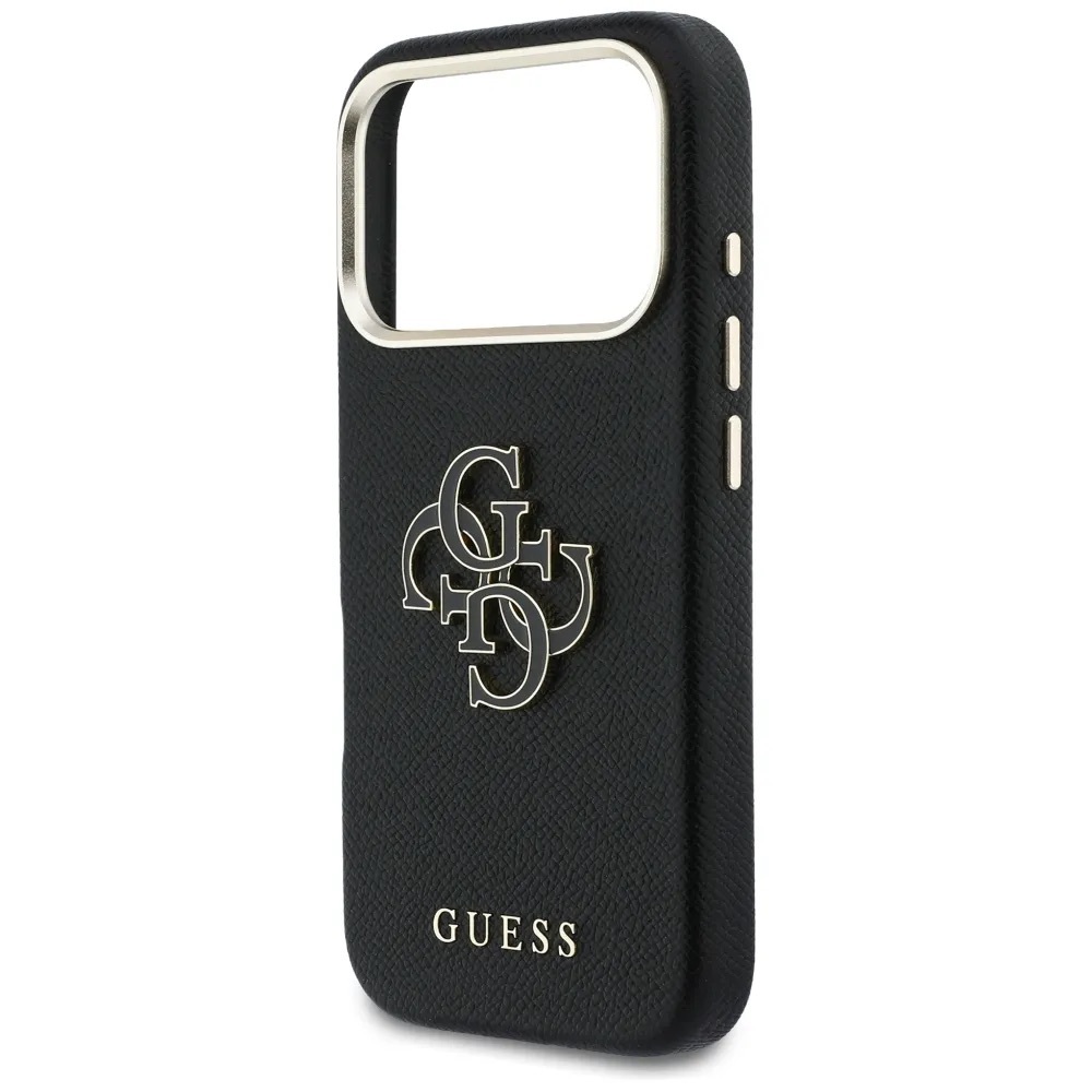 Zdjęcie do “Guess FW Resin Logo czarny - etui iPhone 17 Pro Max”.