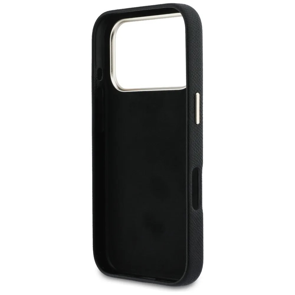 Zdjęcie do “Guess FW Resin Logo czarny - etui iPhone 17 Pro Max”.