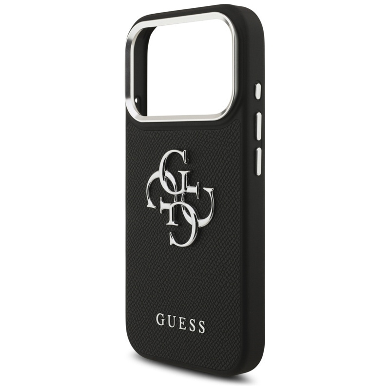 Zdjęcie do “Guess Grained Big Classic 4G czarny - etui iPhone 17 Pro Max”.
