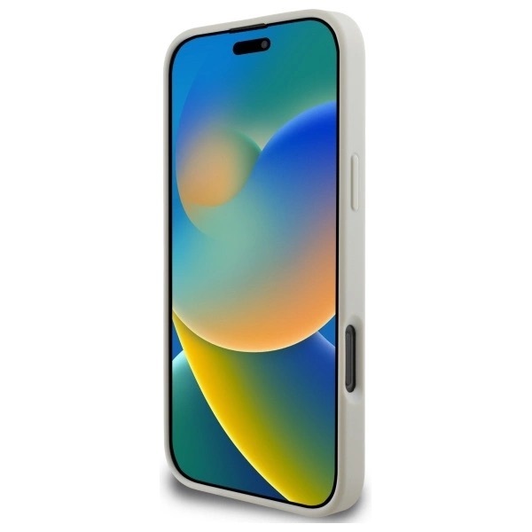 Zdjęcie do “Guess Grained Ring MS beżowy - etui iPhone 16 Pro Max”.